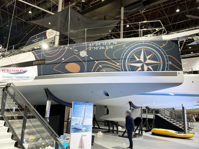 Visite  bord du Jeanneau Yachts 55, la nouveaut bateau voile Jeanneau